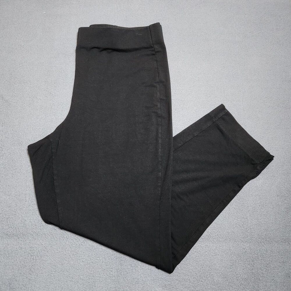 J. Jill Wearever Collection Pants Women L Black Forward Seam Slim Ankle